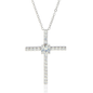 To My Daughter Catholic CZ Cross Necklace