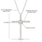 To My Daughter Catholic CZ Cross Necklace