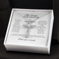 To My Daughter Catholic CZ Cross Necklace
