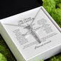 To My Daughter Catholic CZ Cross Necklace