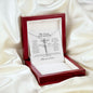 To My Daughter Catholic CZ Cross Necklace