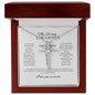 To My Daughter Catholic CZ Cross Necklace