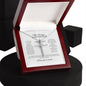 To My Daughter Catholic CZ Cross Necklace