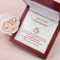 To My Soulmate - Lighthouse White Background - Love Knot Necklace & Earring Set