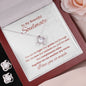 To My Soulmate - Lighthouse White Background - Love Knot Necklace & Earring Set