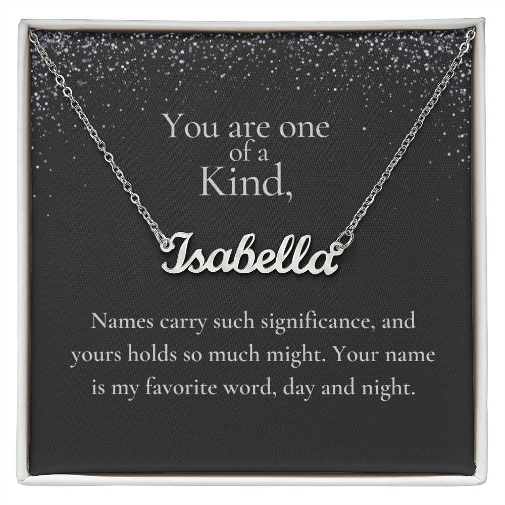 One of a Kind - Cursive Name Necklace