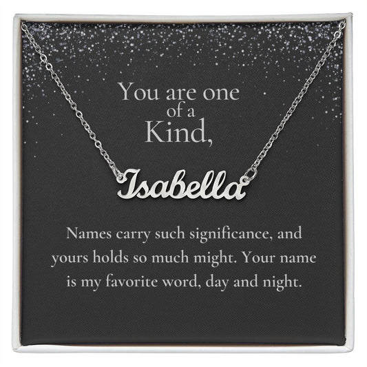 One of a Kind - Cursive Name Necklace
