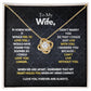 To My Wife - Heart Holds You - Necklace