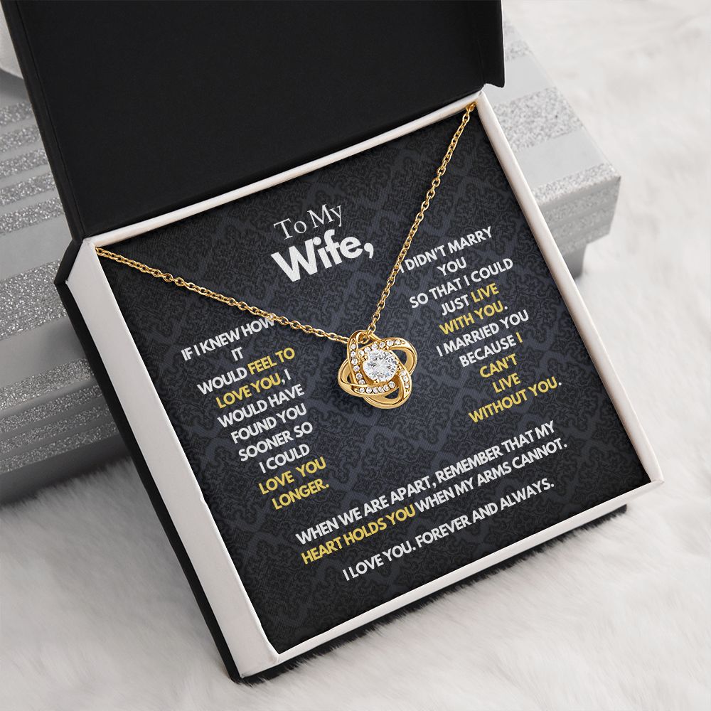 To My Wife - Heart Holds You - Necklace