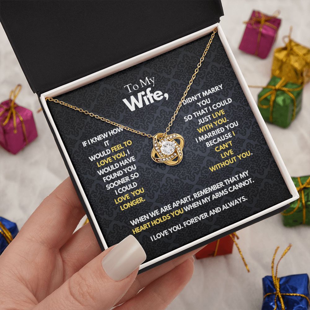 To My Wife - Heart Holds You - Necklace