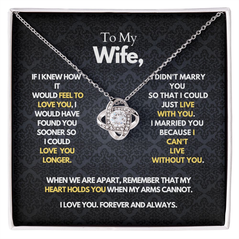 To My Wife - Heart Holds You - Necklace