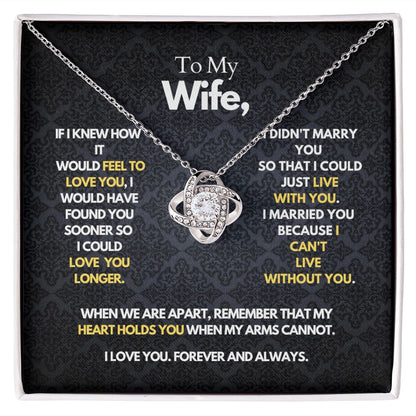 To My Wife - Heart Holds You - Necklace