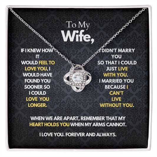 To My Wife - Heart Holds You - Necklace