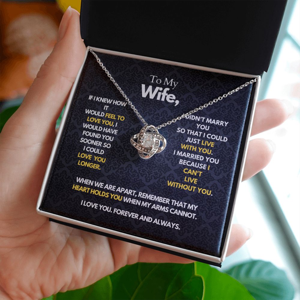 To My Wife - Heart Holds You - Necklace