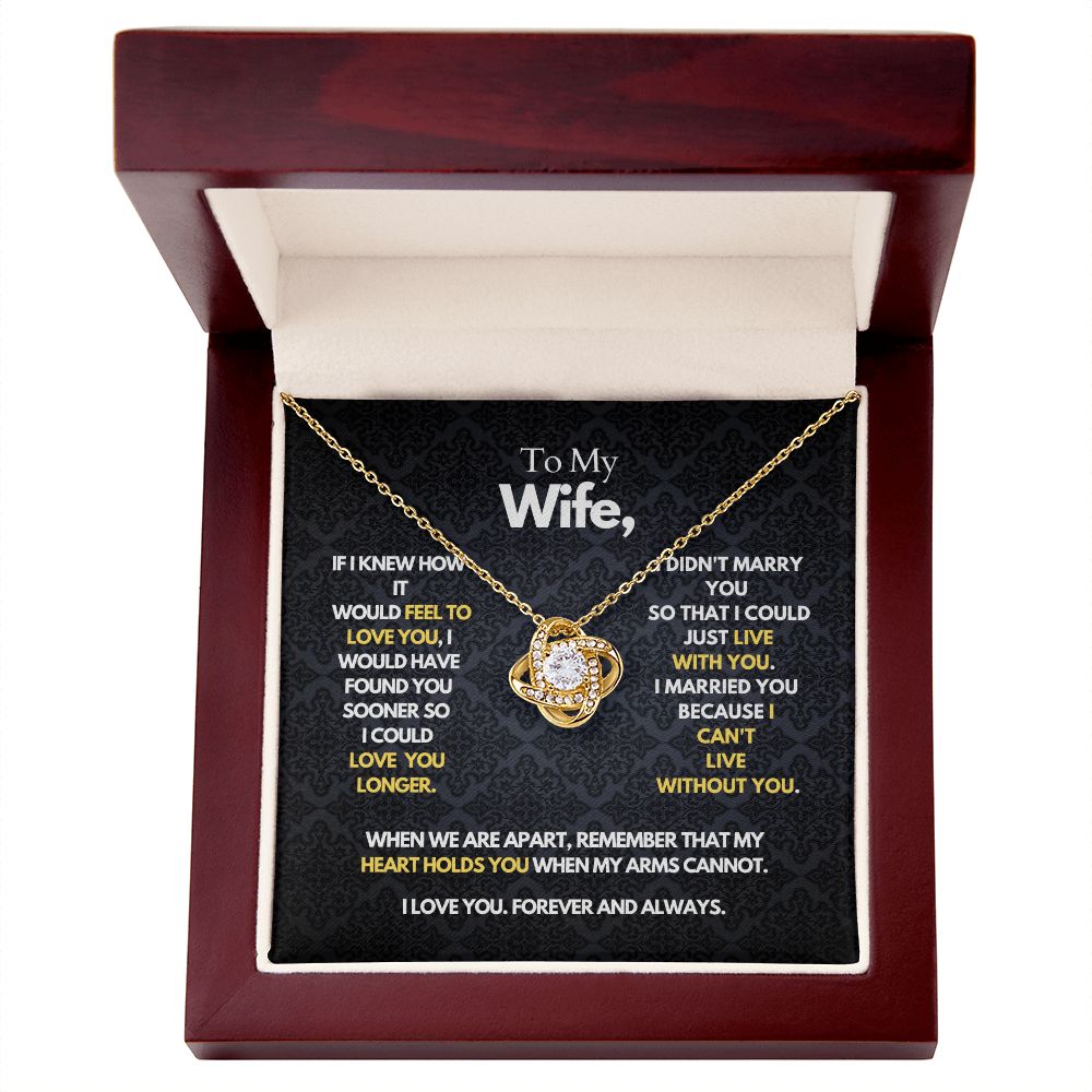 To My Wife - Heart Holds You - Necklace