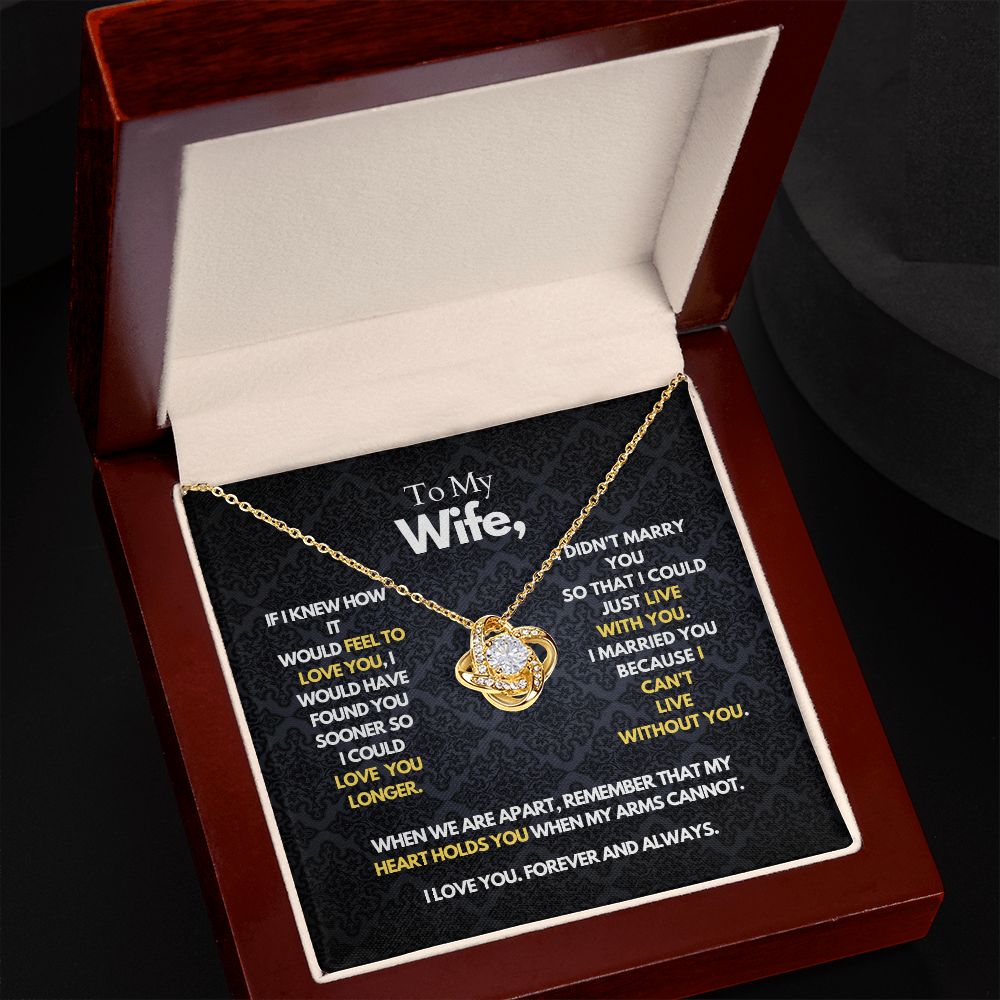To My Wife - Heart Holds You - Necklace