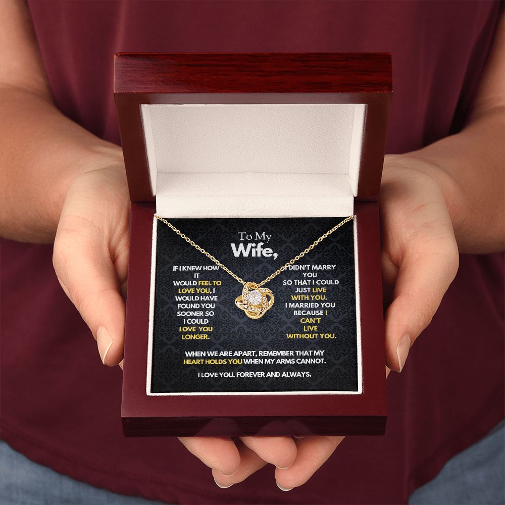 To My Wife - Heart Holds You - Necklace