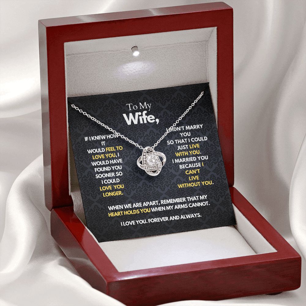 To My Wife - Heart Holds You - Necklace