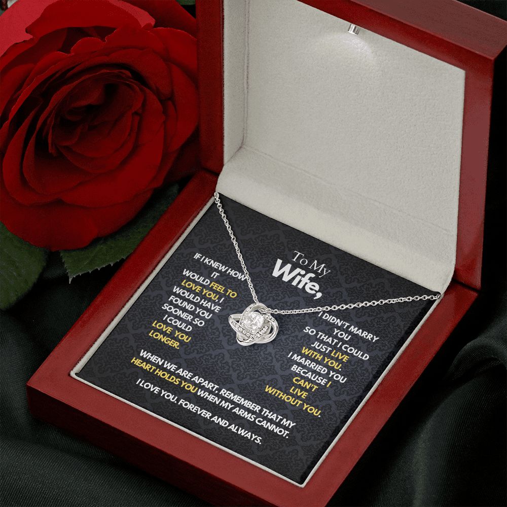 To My Wife - Heart Holds You - Necklace